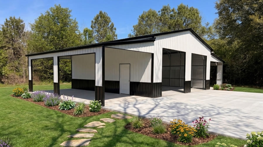 54' x 30' Premium + Double Lean-To